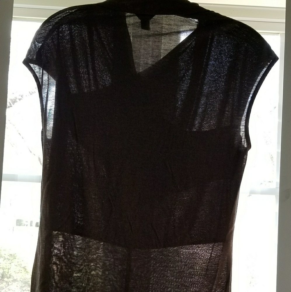 ANN TAYLOR BROWN TOP